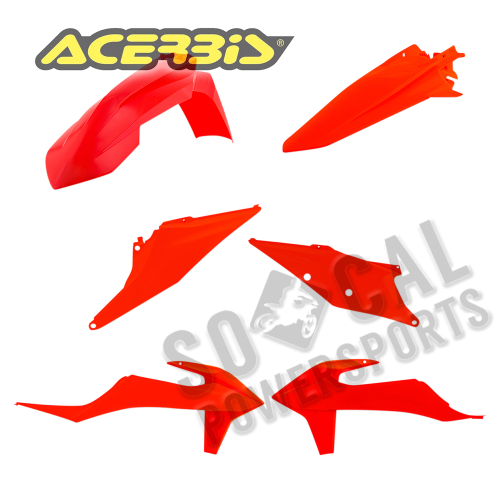 Acerbis - Acerbis Plastic Kit - Fluo Orange - 2726504617