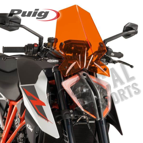 PUIG - PUIG New Generation Touring Windscreen - Orange - 9692T