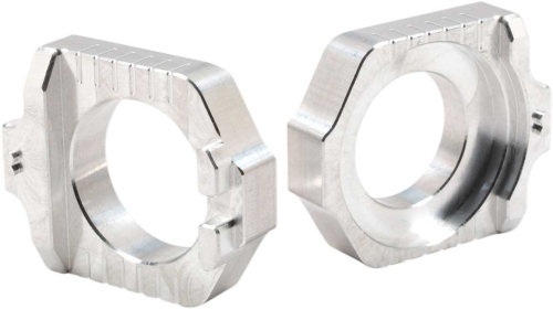Works Connection - Works Connection Elite Axle Blocks Kit - Silver - 17-315