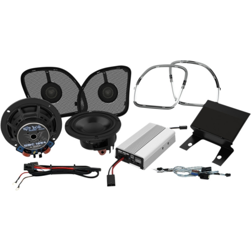 Wild Boar Audio - Wild Boar Audio 400-Watt Amp/Speaker Kit for Road Glide - WBARG KIT.2R