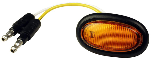 Grote - Grote Micronova LED Marker Light - Oval with Grommet - 2in. Wide - Amber - 47963