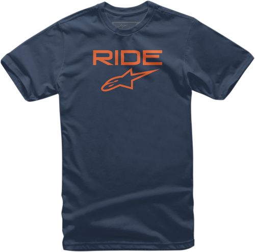Alpinestars - Alpinestars Ride 2.0 T-Shirt - 103872000-7032L - Navy/Orange - Large