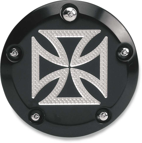 Accutronix - Accutronix Points Cover - Maltese Cross - Black Anodized - C1605-CB