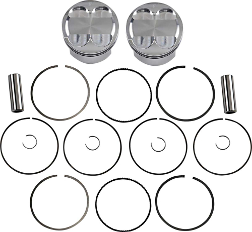 J.E. Pistons - J.E. Pistons Round Piston Kit - 5.00mm Oversize to 90.00mm, 11.5:1 Compression - 274192