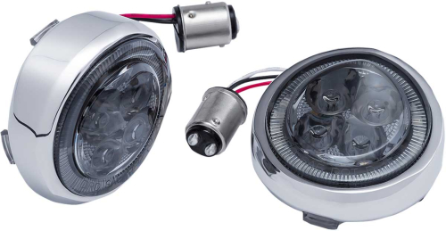 Ciro - Ciro Fang Signal Light Insert - Rear - Chrome - 45601