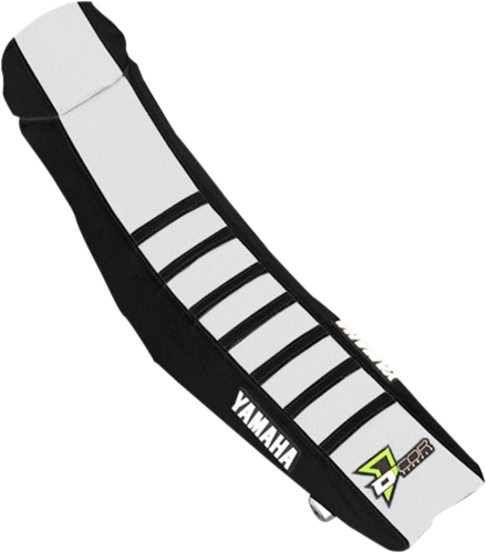 DCOR - DCOR Factory Reinforced Seat Cover - Black/White/Black Ribs - 30-50-471