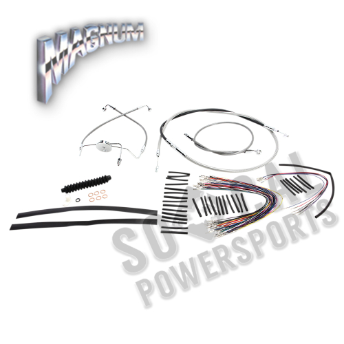 Magnum - Magnum Stainless Steel XR Handlebar Installation Kit for 15-17in. Ape - 589302