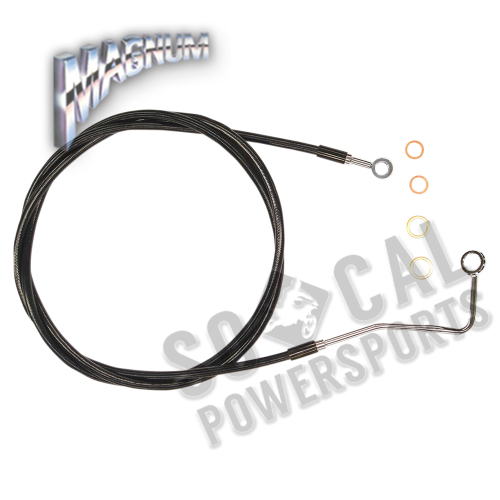 Magnum - Magnum XR Stainless Extreme Response Front Brake Line Kit - +6in. - Black - SBC1402-70