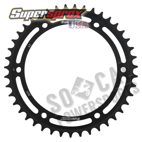 Supersprox - Supersprox Steel Rear Sprocket - 43T - RFE-2011-43-BLK