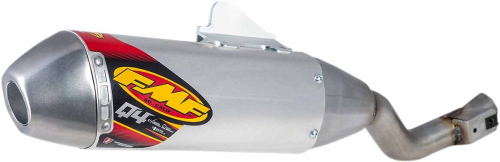 FMF Racing - FMF Racing Q4 Spark Arrestor Slip-On - Stainless Midpipe/Aluminum Muffler - 041568