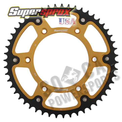 Supersprox - Supersprox Stealth Rear Sprocket - 51T - RST-210-51-GLD