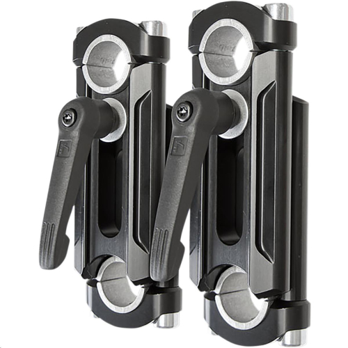 Rox Speed FX - Rox Speed FX Elite Height-Adjustable Snowmobile Handlebar Riser - Anodized Black - 4-6in. - 1R-HA46SEK