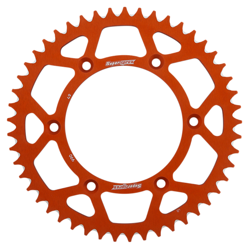 Supersprox - Supersprox Aluminum Rear Sprocket - 49T - RAL-990-49-ORG