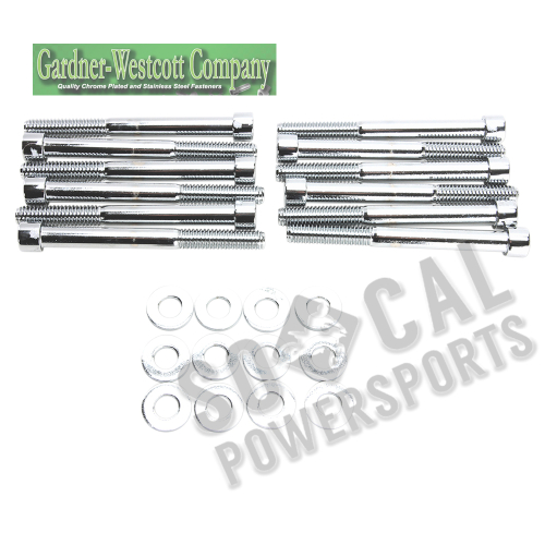 Gardner-Westcott - Gardner-Westcott Motor Case Chrome Steel Socket-Head Bolt Kit - P-48-29