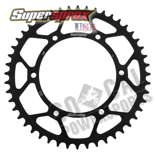Supersprox - Supersprox Steel Rear Sprocket - 48T - RFE-245-48-BLK