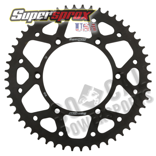 Supersprox - Supersprox Steel Rear Sprocket - 52T - RFE-808-52-BLK