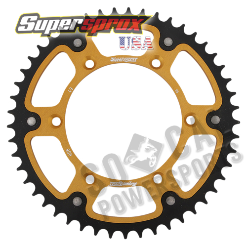 Supersprox - Supersprox Stealth Rear Sprocket - 49T - RST-808-49-GLD