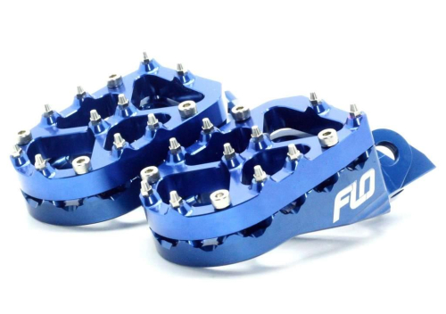 Flo Motorsports - Flo Motorsports Snow Bike Footpegs - Blue - SPEG-793BLU