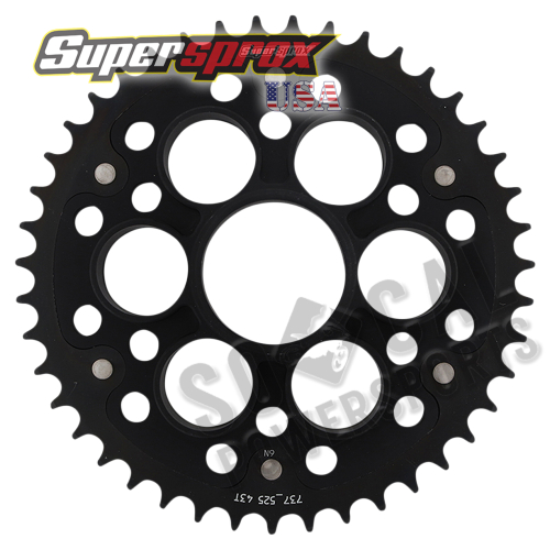 Supersprox - Supersprox Stealth Rear Sprocket - 43T - RST737525-43BLK