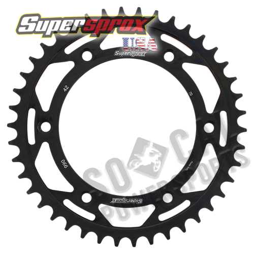 Supersprox - Supersprox Steel Rear Sprocket - 42T - RFE-990-42-BLK