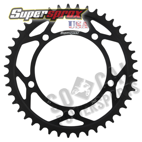 Supersprox - Supersprox Steel Rear Sprocket - 43T - RFE-1792-43-BLK