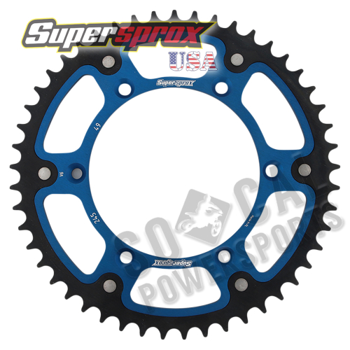 Supersprox - Supersprox Stealth Rear Sprocket - 49T - RST-245-49-BLU