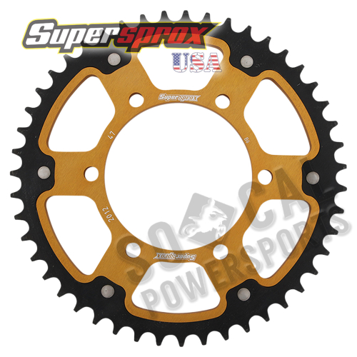 Supersprox - Supersprox Stealth Rear Sprocket - 47T - RST-2012-47-GLD