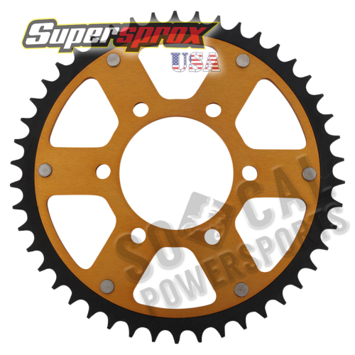 Supersprox - Supersprox Stealth Rear Sprocket - 46T - RST-478-46-GLD