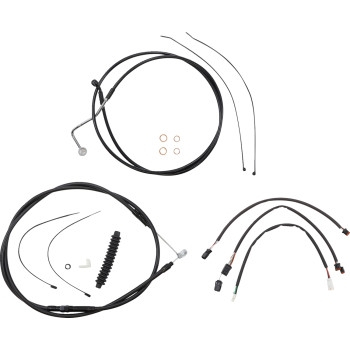 Magnum - Magnum XR Black Dot Handlebar Installation Kit - 12in-14in. - Black Fittings - 486981