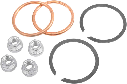James Gasket - James Gasket Exhaust Port Gasket Kit - Copper Crush Ring Gaskets and Heavy-Duty Hex Nuts - 65324-83-KCR2