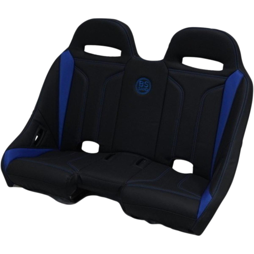 BS Sand - BS Sand Extreme Front/Rear Bench Seat - Double T - Black/Blue - EXBEBLDTR