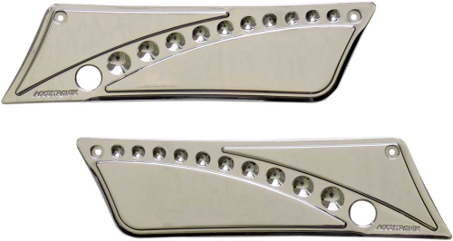 Accutronix - Accutronix Saddlebag Latch Covers - Chrome - BLC9313-DC