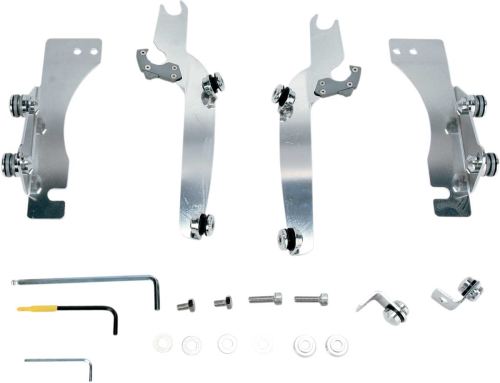 Memphis Shades - Memphis Shades Trigger-Lock Mount Kit for Sportshield Windshields - Polished - MEM8931
