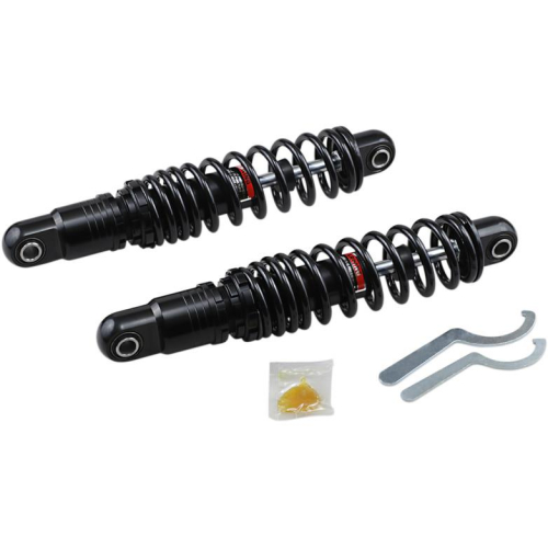 Drag Specialties - Drag Specialties Premium Ride-Height Heavy Duty Adjustable Shocks - 13in. - Black - 1310-1674