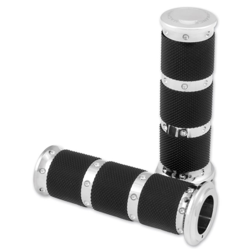 Performance Machine - Performance Machine Contour XLS Grips - Chrome - 0063-2086-CH