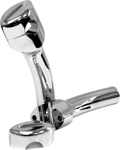 LA Choppers - LA Choppers Mohawk Riser for 1in. Handlebar - 5-1/2in. Tall with 1-3/4in. Pullback - Chrome - LA-7401-05