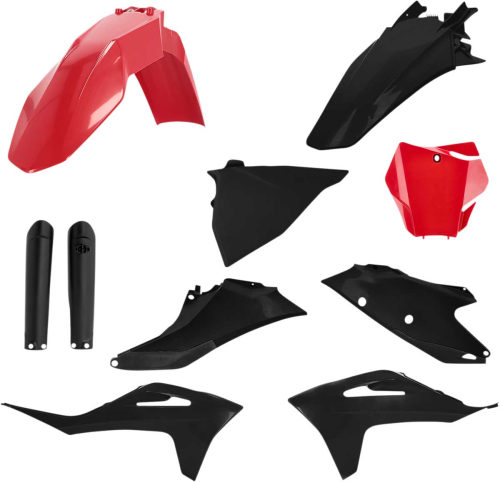 Acerbis - Acerbis Full Plastic Kit - Red/Black - 2872791018