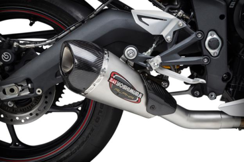 Yoshimura - Yoshimura Alpha T Street Series Works Finish Slip-On - Stainless Steel Muffler - 19675BP520
