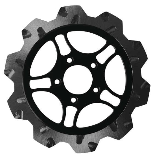 Lyndall Racing Brakes - Lyndall Racing Brakes Crown Cut Triang Racing Rotor - 11.8in. - Chrome - 537-2215