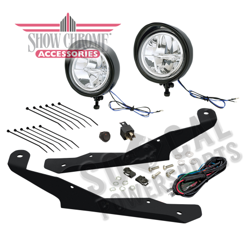 Show Chrome - Show Chrome 3-1/2in. Focus Driving Light Kit - 41-402BK