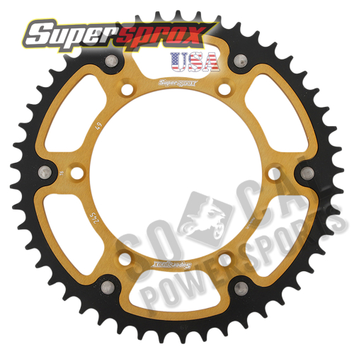Supersprox - Supersprox Stealth Rear Sprocket - 49T - RST-245-49-GLD