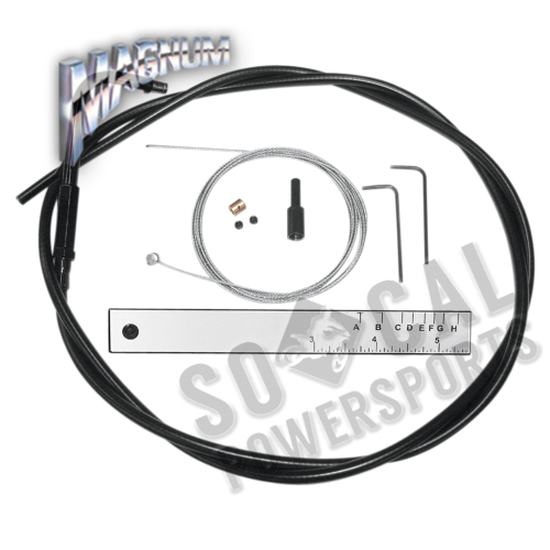 Magnum - Magnum BYO Build Your Own Throttle/Idle Cable Kit - Black Vinyl - 494529