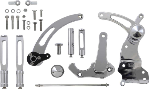 Accutronix - Accutronix Forward Controls - Slotted, +6in. - Chrome - FC305-SSC