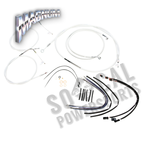 Magnum - Magnum Caliber Ape Hanger Handlebar Installation Kit - 14in. - Chrome - 38827-114