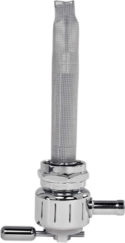 Pingel - Pingel Power-Flo Petcock - 90deg. Outlet Facing Inward - Grooved Design - Chrome - 6311-CG