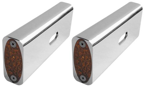 Pro-One Performance - Pro-One Performance Fender Strut Marker Light - Amber LED - Chrome - 909105