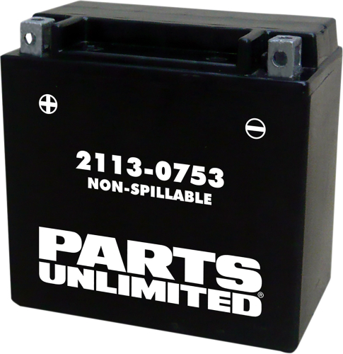 Parts Unlimited - Parts Unlimited AGM Factory Activated Maintenance-Free Battery - 2113-0753