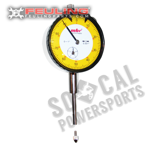 Feuling - Feuling 1in. Dial Indicator for Crankshaft Run Out & Gear Drive Backlash Measuring Tool - 9016