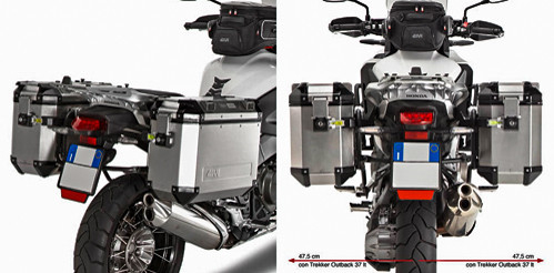 GIVI - GIVI Side Case Hardware for Outback Series Side Cases - PLR1110CAM