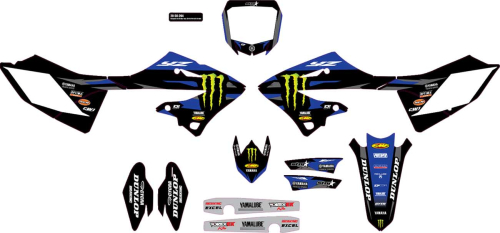 DCOR - DCOR Star Racing Monster Energy Yamaha Complete Graphics Kit - White Background - 20-50-264